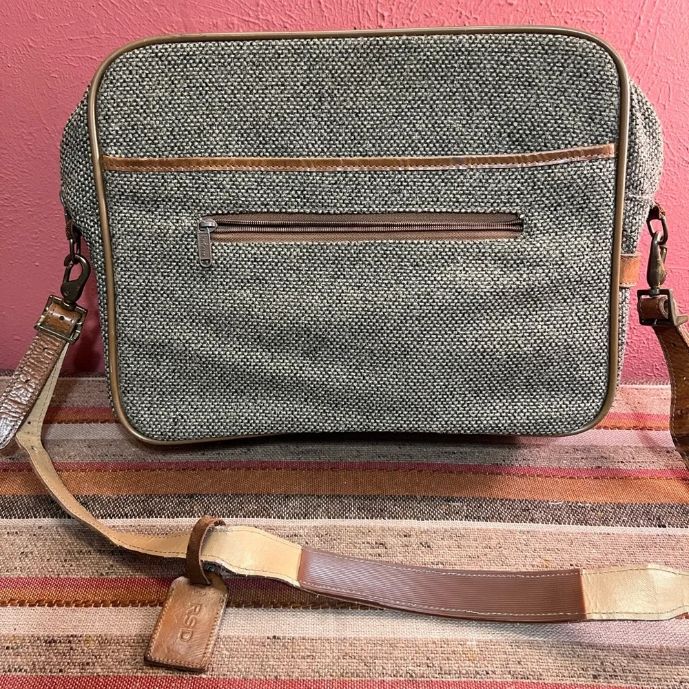 Hartmann Overnight Travel Tweed Shoulder Bag VTG
